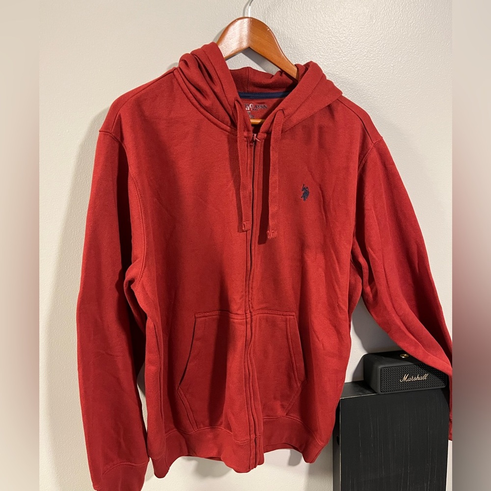 U.S Polo hoodie, Large, Red